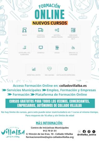 Imagen Nuevos cursos gratuitos de formación on-line ofertados por el Ayuntamiento