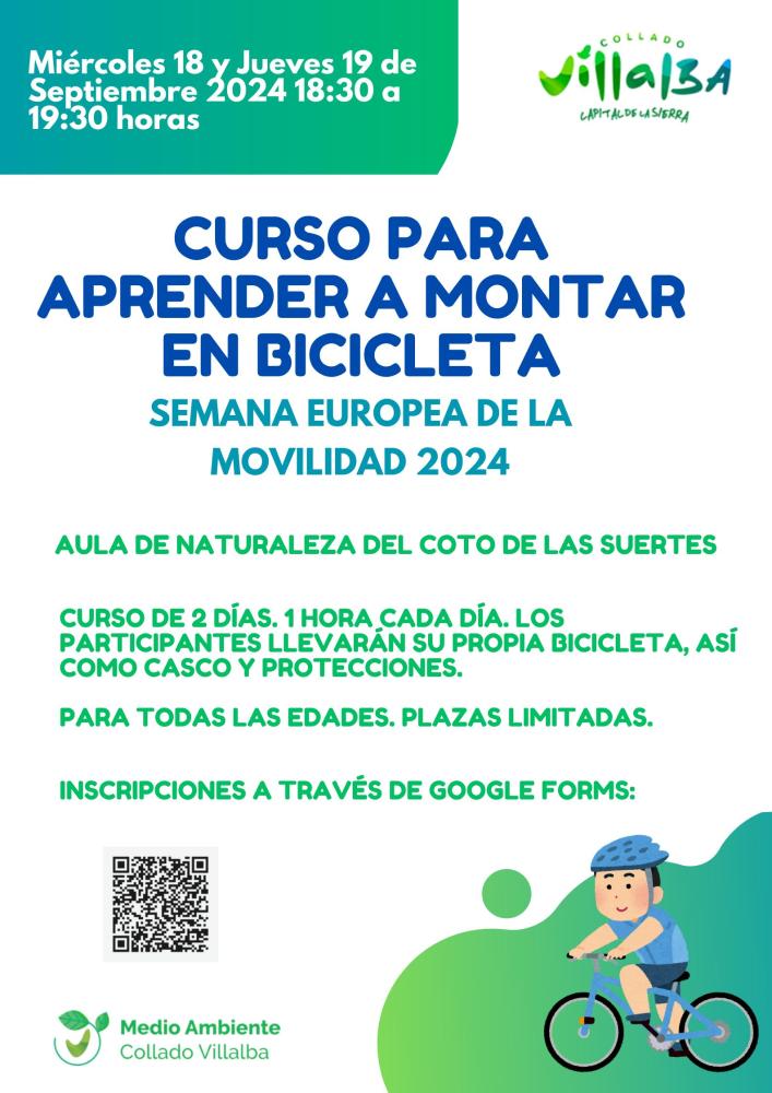 Imagen Curso para aprender a montar en bicicleta