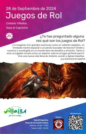 CARTEL OCIO JUEGOS DE ROL SEPTIEMBRE 2024