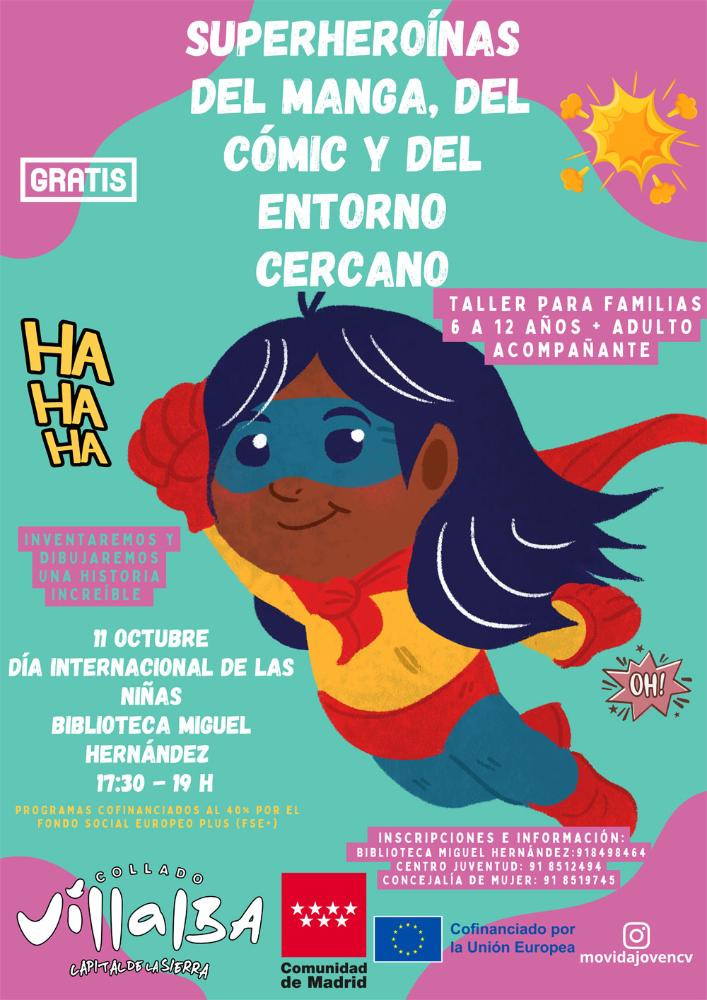 Imagen Abierto el plazo de inscripción en el taller para familias ‘Superheroínas del manga y del cómic’