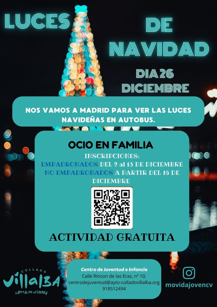 Imagen Inscripciones completas en la excursión en familia ‘Luces de Navidad’