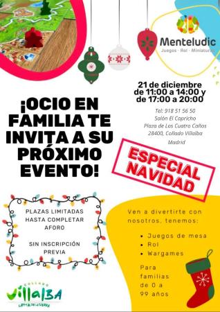 CARTEL OCIO EN FAMILIA ESPECIAL NAVIDAD