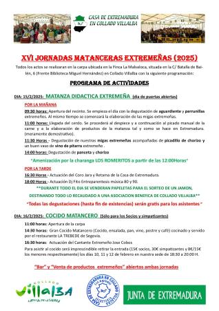 Imagen Este fin de semana se celebra la ‘ XVI Matanza Didáctica Extremeña’ en la Carpa Malvaloca