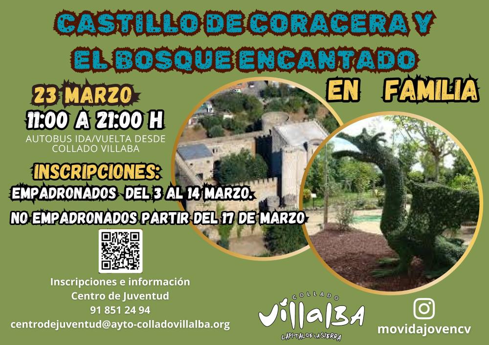 Imagen “Excursión en familia”, al Castillo de Coracera y el Bosque Encantado en...