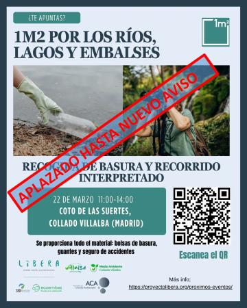 Imagen El Ayuntamiento se une a la campaña “1m2 Por los ríos, lagos y embalses ”APLAZADO HASTA NUEVO AVISOI