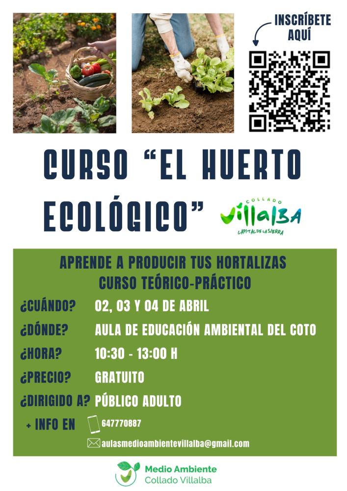 Imagen “ El Huerto Ecológico”, taller teórico-práctico para público adulto