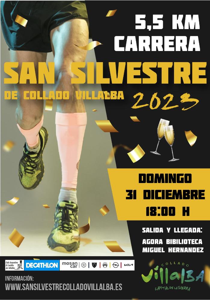Imagen Décimo aniversario de una de las carreras más esperadas del año en Collado Villalba, la San Silvestre 2023